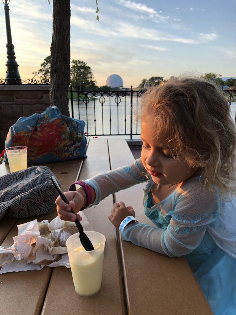 Dole Whip Eating Vegan Dole Whip in Disney World's Epcot