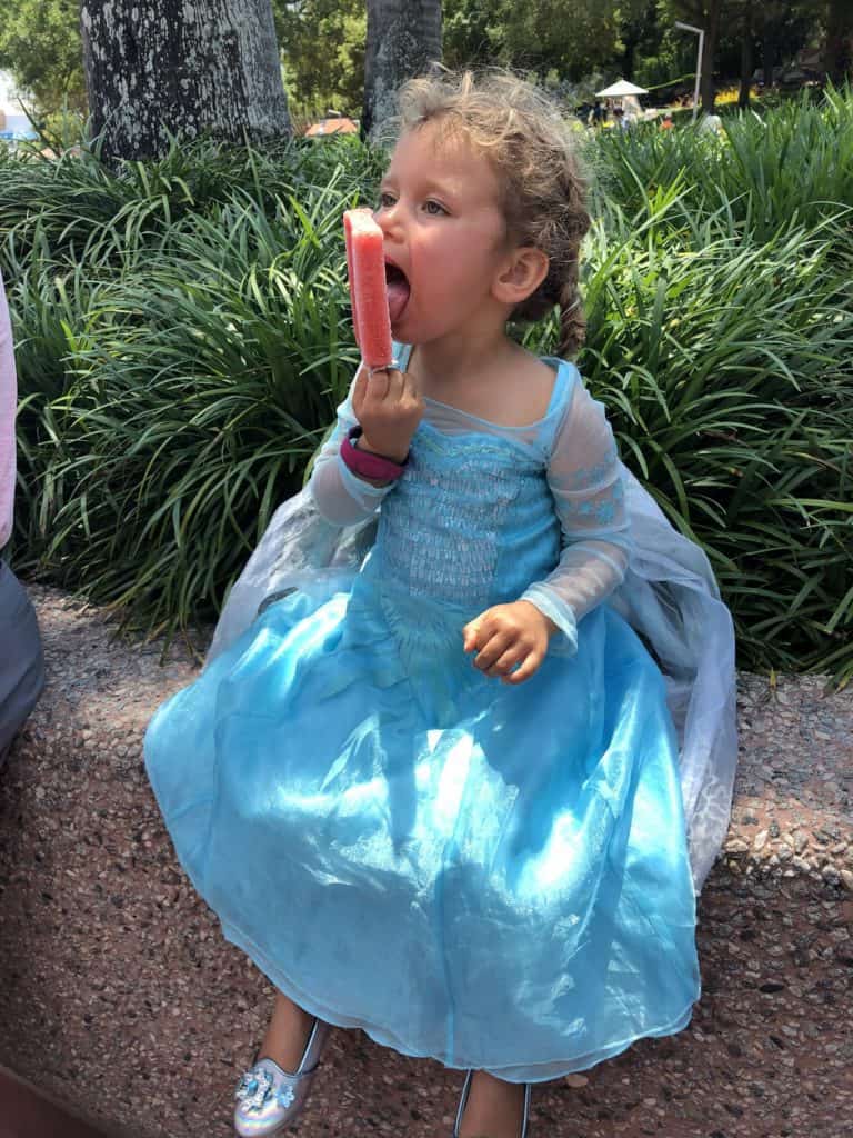 Popsicle Eating a vegan popsicle in Disney World