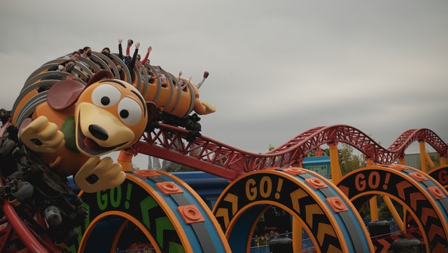 Slinky Dog Dash Roller Coaster - A great option in Hollywood Studios for Toddlers and Preschoolers