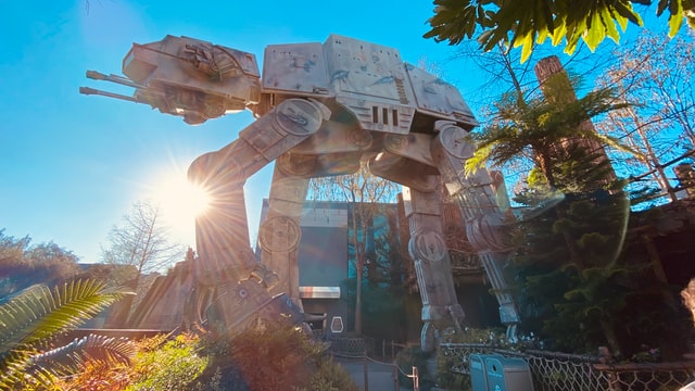 Outside of Hollywood Studio's Star Tours
