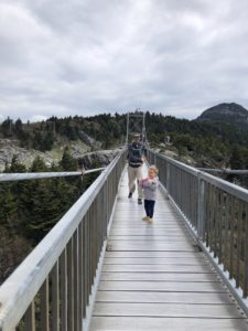 Grandfather Mountain Mile High Swinging Bridge - A great hike for kids in Boone NC