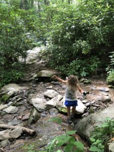 Creek Play at Otter Falls in Boone NC