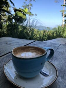 vegan coffee at AmaSer in Puerto Viejo