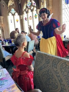Meeting Snow White at Cinderella's Castle