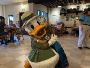 Meeting Donald at Tusker House in Disney's Animal Kingdom