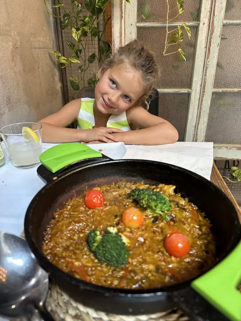 Paella is a local dish in Malaga that even kids love!