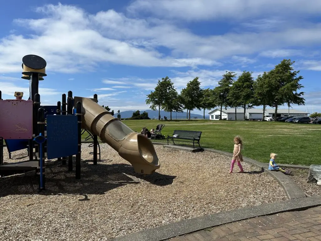 Playground at Zuanich Point Park in Bellingham WA