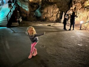 Kids have fun in Nerja Caves in La Herradura