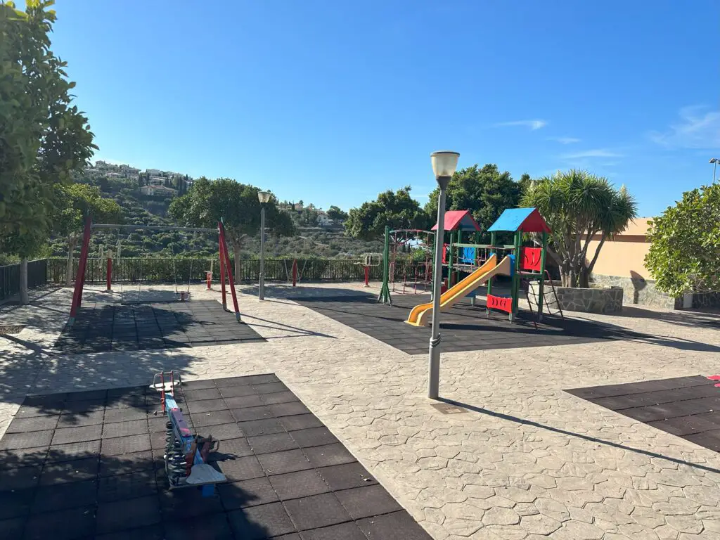 Maravillas Playground in La Herradura is a perfect free activity on a windy day