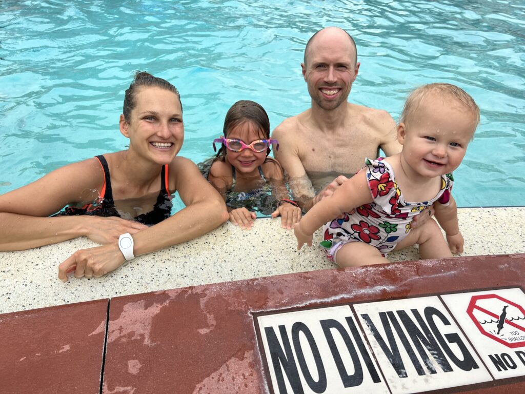 A hack for Disney World with Toddlers and keeping cool is to take an afternoon pool break at your hotel