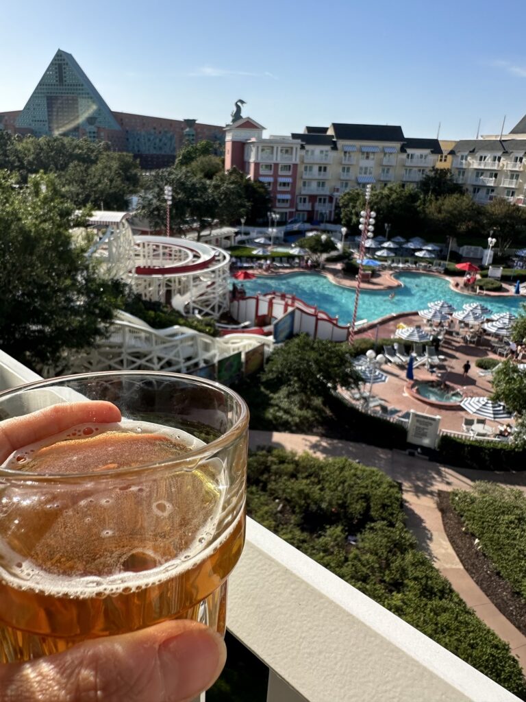 An afternoon break at the hotel means you can have a drink on the balcony
