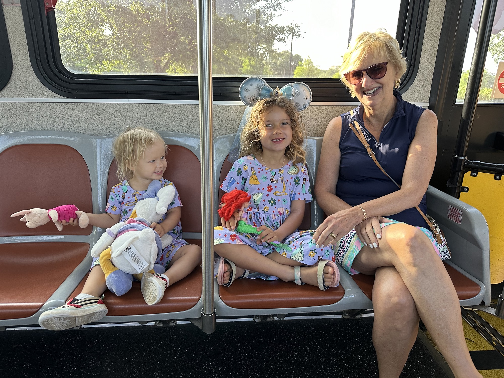 Bus ride on the way to the parks in Disney World