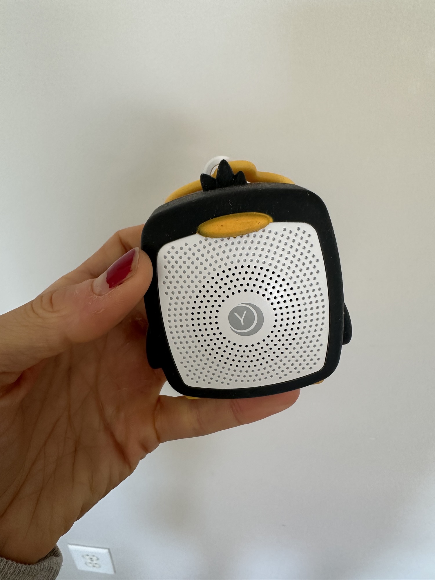 Add a sound machine like this small portable one that looks like a penguin to your family beach packing list