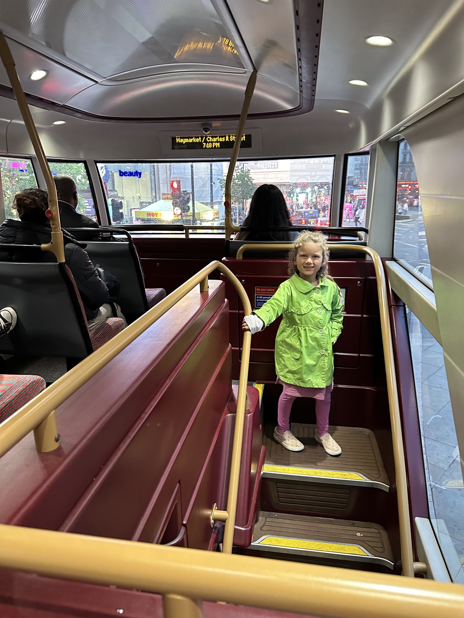 The steps of a Double Decker Bus in London