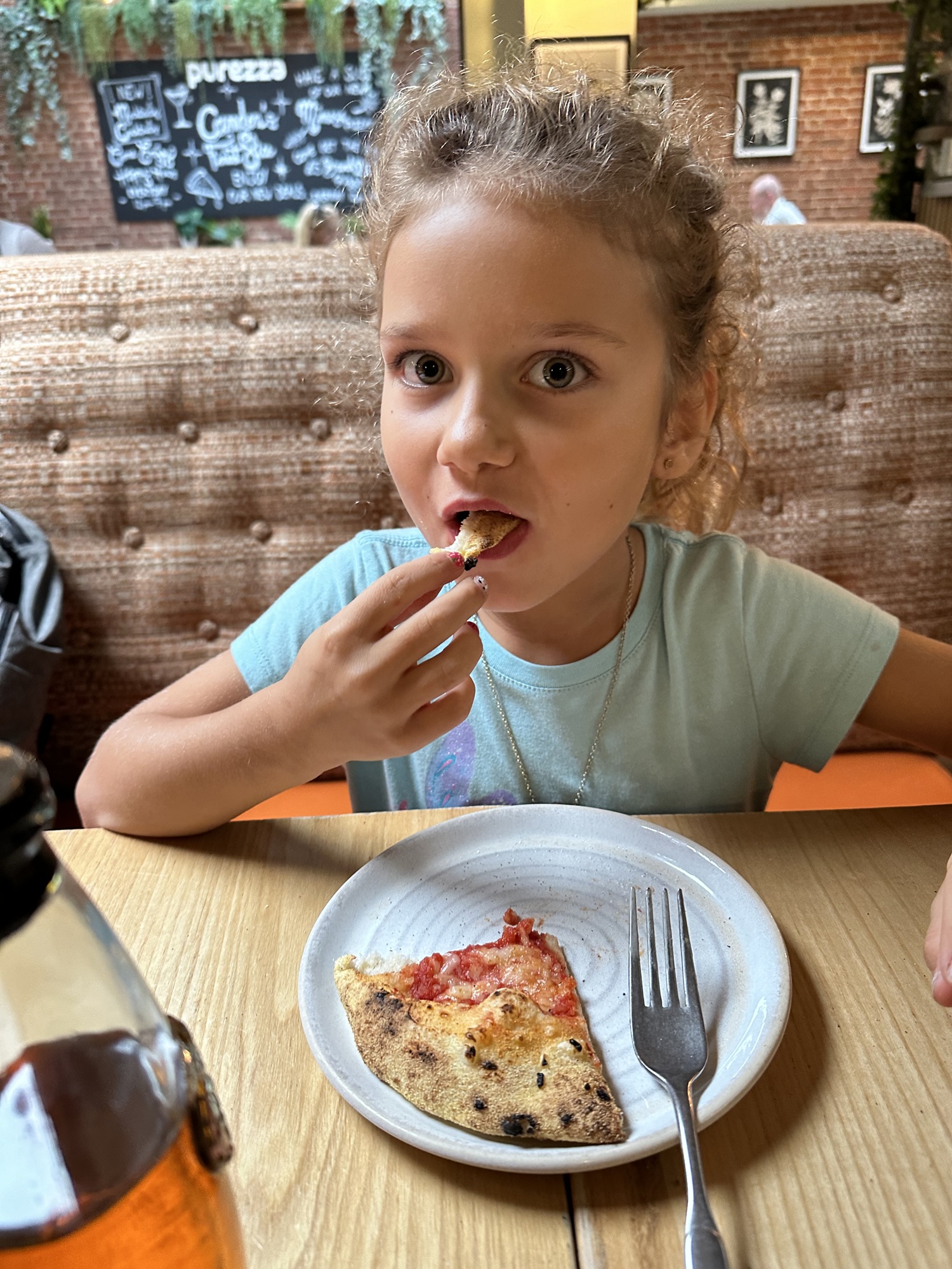 Kids pizza at Purezza in London