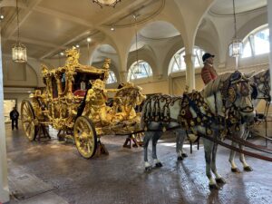 Kids love seeing famous royal carriages at The Royal Mews in London