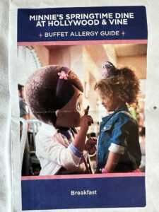 Allergen Menu to find Vegan and Gluten Free Options at Disney World Buffets