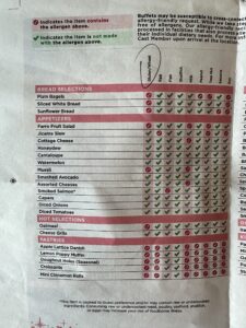 Allergen Menu to find Vegan and Gluten Free Options at Disney World Buffets