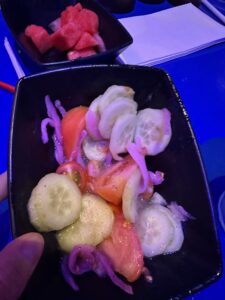 Vegan and Gluten Free Salad at Woody's Roundup Rodeo BBQ
