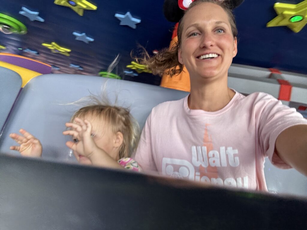 Toddlers love Alien Saucer Swirl in Disney World at Hollywood Studios