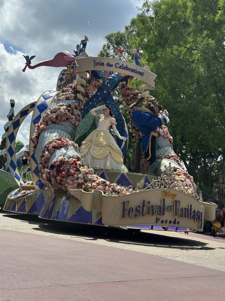 The opening float at Magic Kingdom's parade