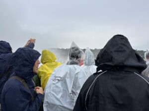 Lots of crowds at Garganta del Diablo at Iguazu Falls, Argentina