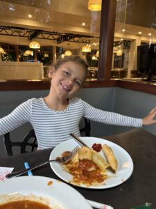 Homemade pasta at Dona Maria at Hotel Saint George in Puerto Igauzu, Argentina