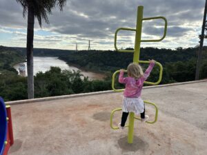 Mirador in Puerto Iguazu, Argentina with a small playground