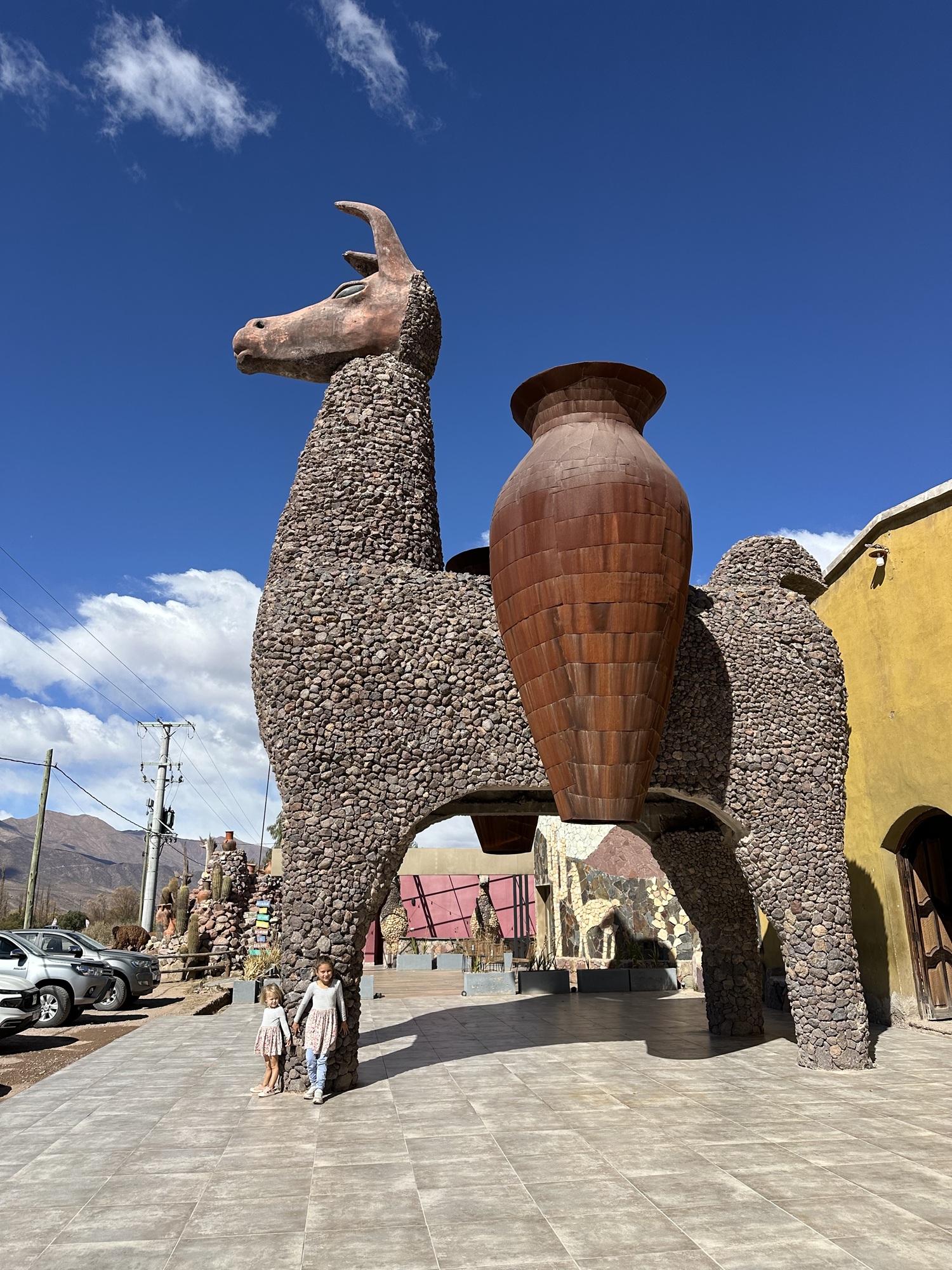 Giant Llama statue in Jujuy, Argentina
