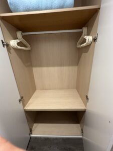 Spacious closets at Espais Blaus apartment in Barcelona