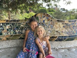 Mosaics are a highlight for kids in Barcelona at Park Guell
