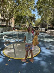 Playground in Gracia in Barcelona